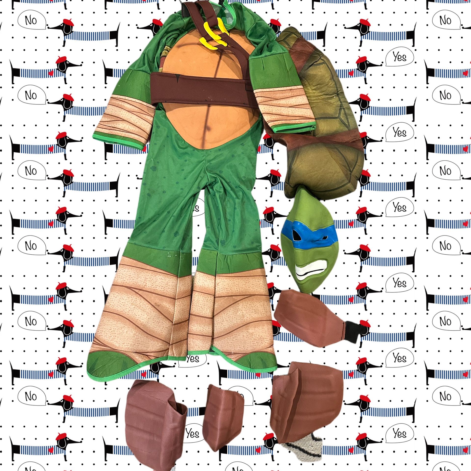 Teenage Mutant Ninja Turtles Deluxe Leonardo Halloween Costume Boys M Rubies