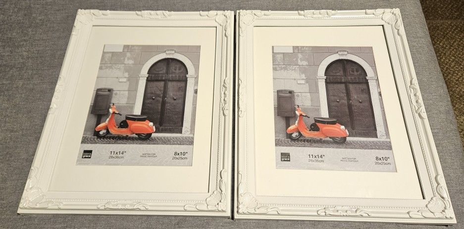 11x14 White Picture Frames (Set Of 2)