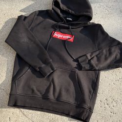 “Black Supreme Red Box Hoodie”