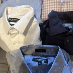 Banana RepublicPerry Ellis, Tommy Hilfiger Men’s Long Sleeve Dress Shirts