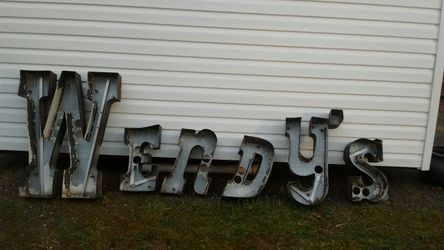 Vintage Wendy's sign (off original Wendy's in Burlington)