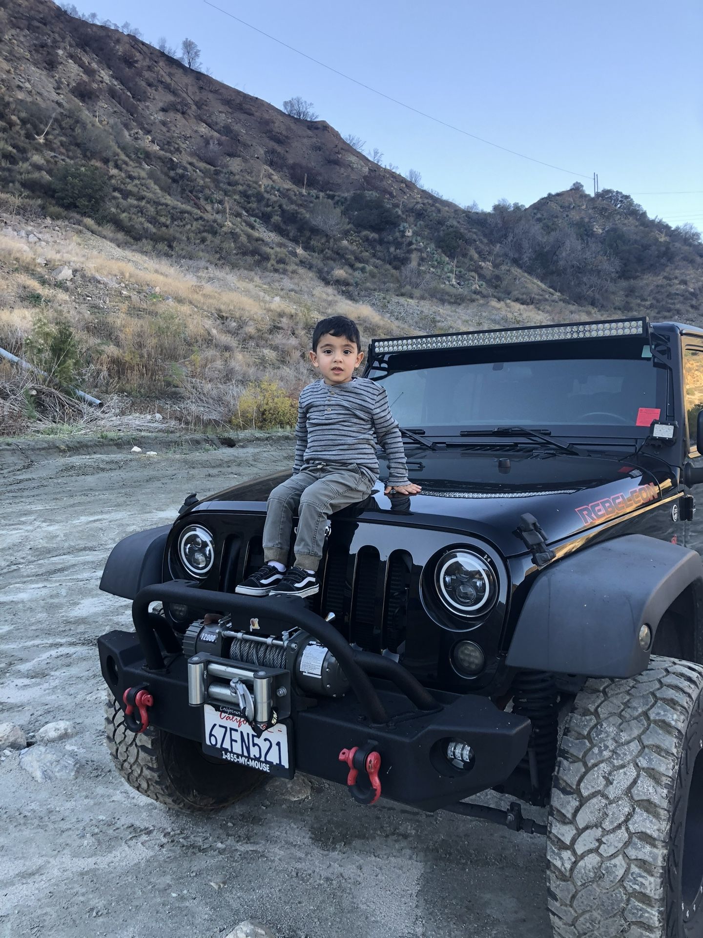 Jeep Wrangler Jk Metal Bumper, Winch, And Fog Lights