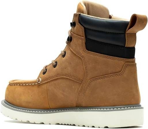 NEW SZ 7.5 Men WATERPROOF Work Boots Wolverine Trade Wedge Steel Toe 6" Construction Boot