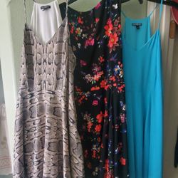 3 Womans Dresses From Express Size 10