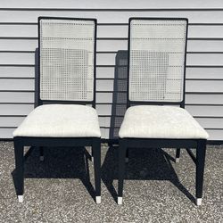 2 Painted Cane Chairs
