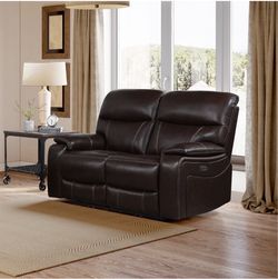 Fallon Leather Power Reclining Loveseat with Power Headrests Retail Price: $699.99 Our price $419
