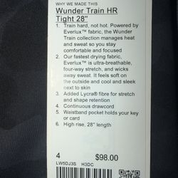 Lululemon Wunder  Train