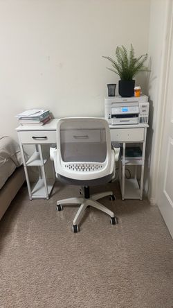 Desk with chair