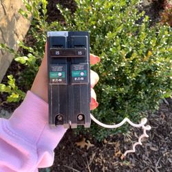 eaton 2-pole 15 amp arc fault breaker