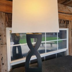 Amasai Signature Design by Ashley Black Table Lamp