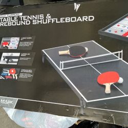 Table Tennis And Rebound Shuffle Board Set
