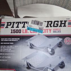 Pittsburgh 1500 lb capacity vehicles dollies 2 pieces new