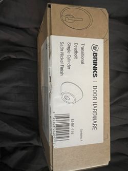 Brinks Raleigh Single Cylinder Keyed Entry Deadbolt Model E 2401 119 