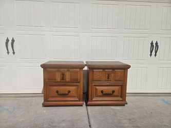Beautiful Set of Solid Wood Nightstands