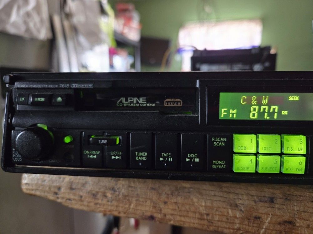Old School 7618 Alpine receiver / 5959 Alpine 6 Disc Changer