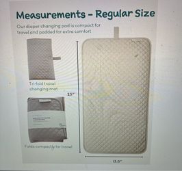 Portable diaper changing pad