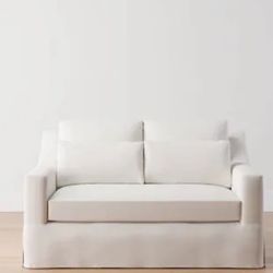 Gently Used White Loveseat For Sale
