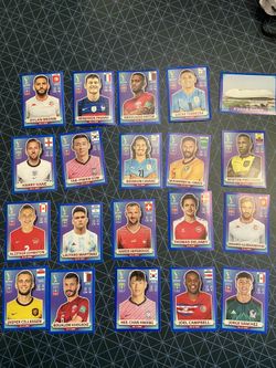 World Cup Panini Stickers Blue Frame Trade