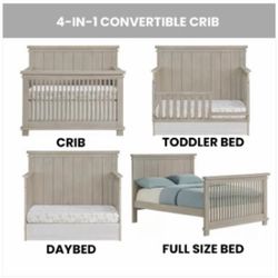 Convertible Crib Full Bed Day Bed  Toddler Bed Day Bed