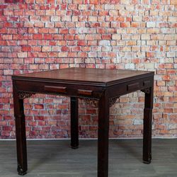 Antique Rosewood Mahjong Table - Delivery Available