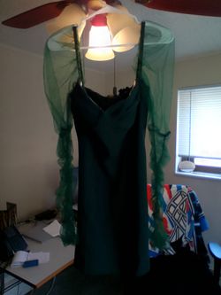 Lvow green Goddess formal dress