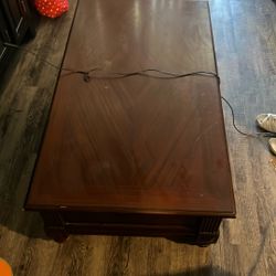 Heavy Solid Wood Coffee Table 
