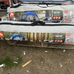 Ozark Trail 8' x 7'4-Person Instant Cabin Tent with LED Lighted Hub, 19 lbs