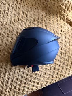 JQF Full Face Helmet Black Medium