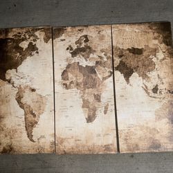 World Map Canvas Prints