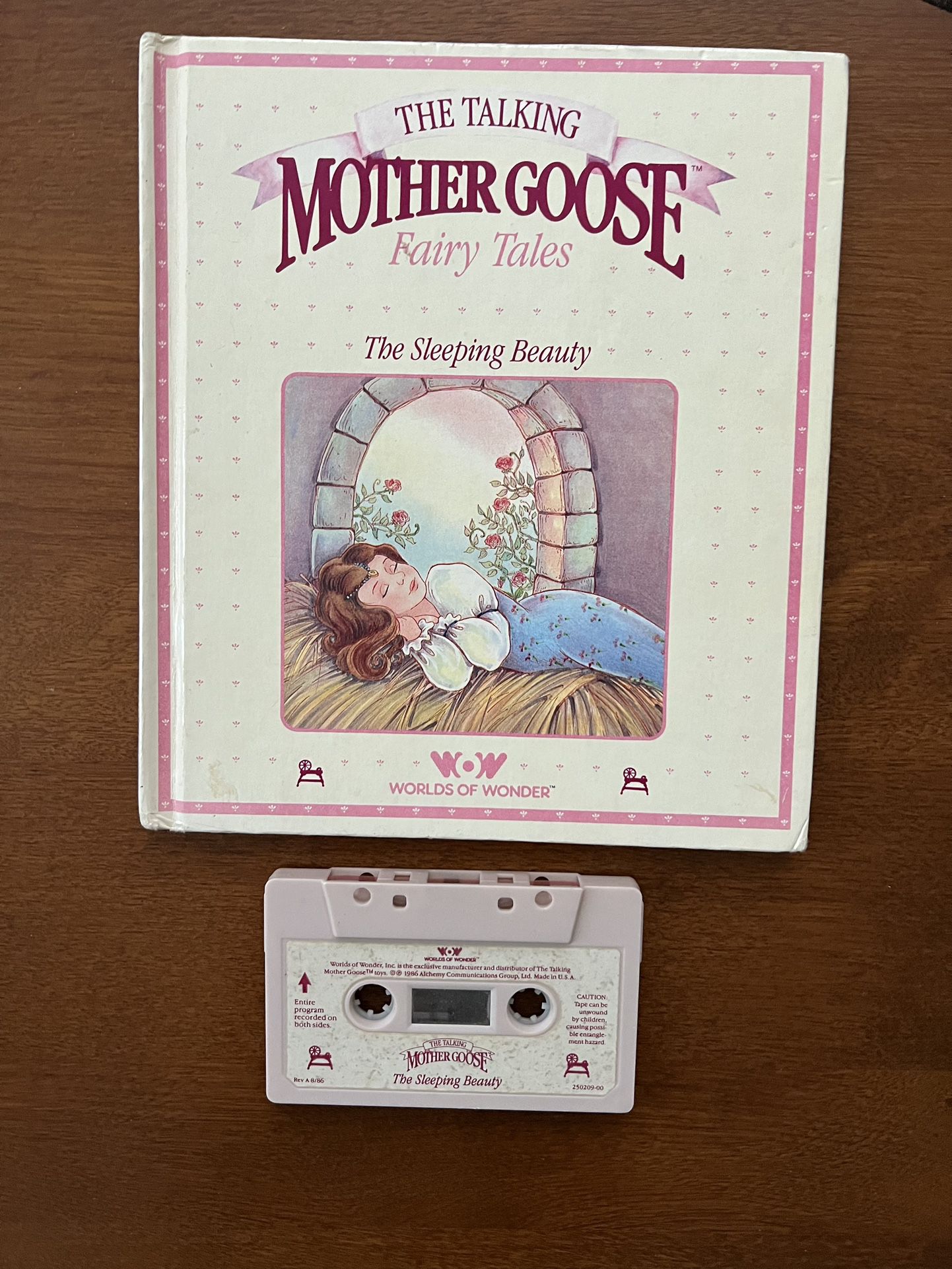 Worlds of Wonder, Talking Mother Goose The Sleeping Beauty Book & Cassette Tape  You will receive the book and cassette tape. Tape has not been tested