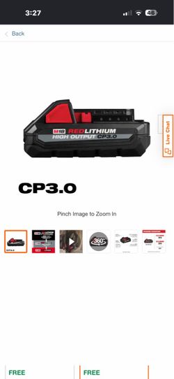 Milwaukee RED LITHIUM CP3.0
