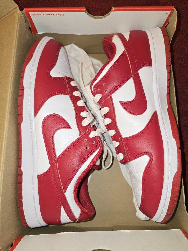 Size 11 - Nike Dunk Low Gym Red DD1391-602