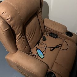 Lift recliner with back massage.