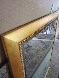 Beautiful Gilded Mirror 47 X 37