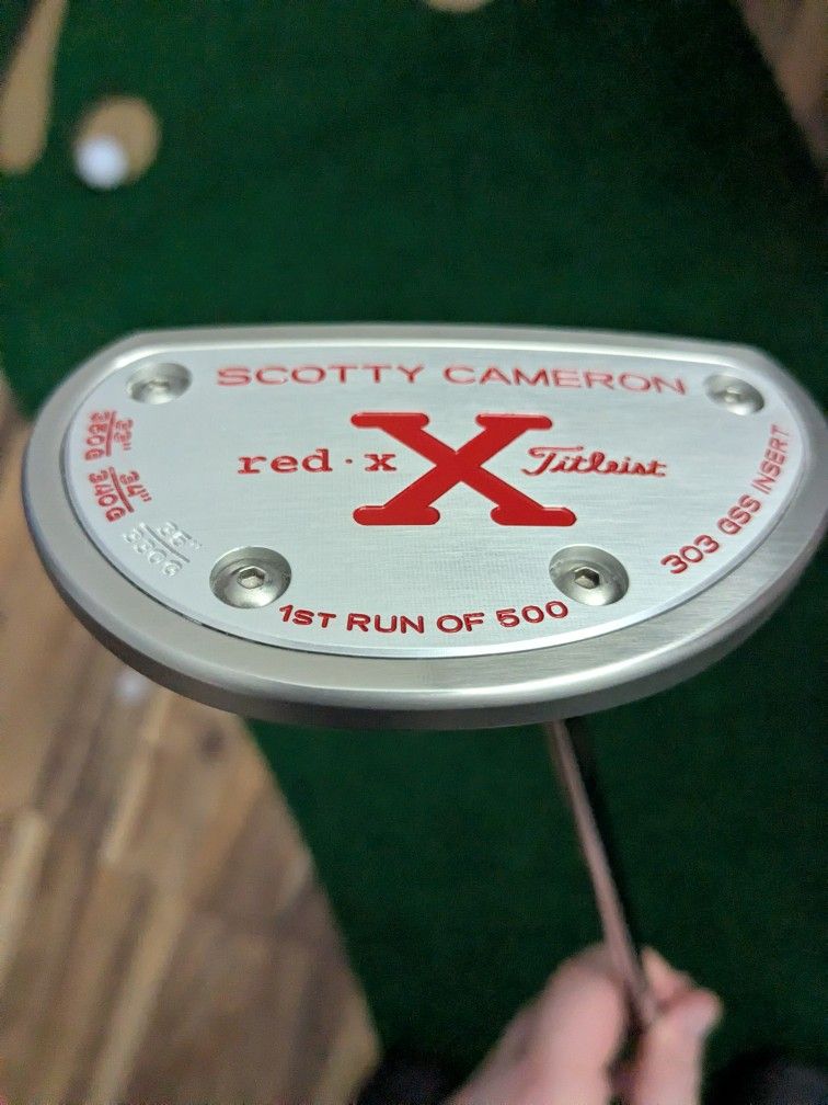 Scotty Cameron Red X5 Putter Destro 35 Pollici Con Headcover Originale – Buone Condizioni