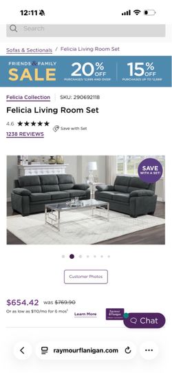 Felicia Sofa and Loveseat Set