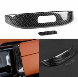 Real Carbon Center Console Armrest Box Panel Cover For Benz C-Class W(contact info removed)-26