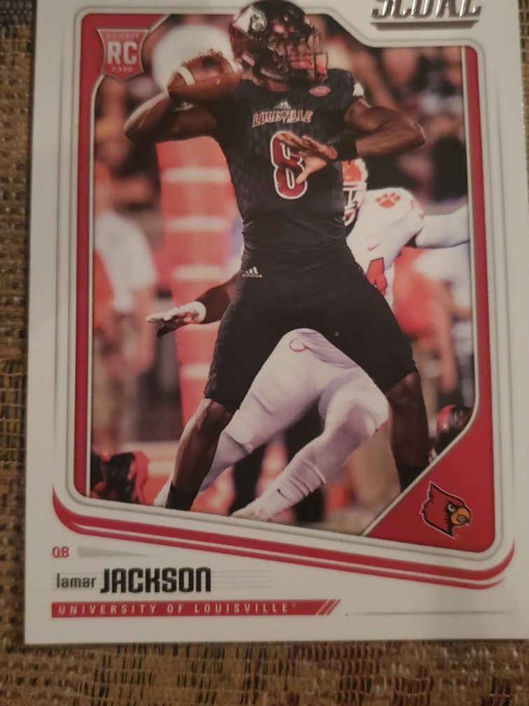 2018 Score Football #352 Lamar Jackson