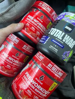 Pre workout powder brand new 10$ or take all for 35$  three watermelon flavor and one sour gummy. pick up in Ontario