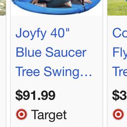 Saucer Tree Swing 40”