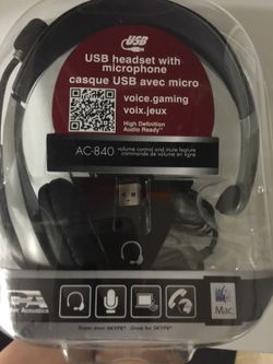 Headset with microphone