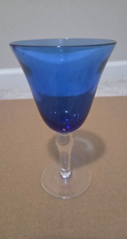 Cobalt Blue Water/Wine Goblet 1pc (New)