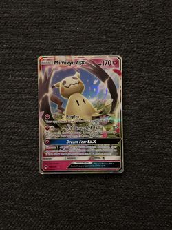 Mimikyu GX 2018 Pokemon card $10