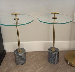 Side tables set of two