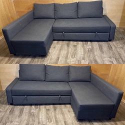 Amazing sectional sofa with pull out bed plus big storage