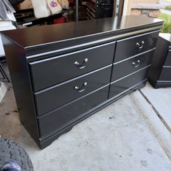 Full size bed frame box spring Dresser and night stands