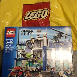 Lego Police Station and Pencil Pot