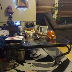 Lrg Rot Iron Coffee Table