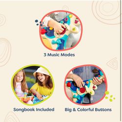 toys- Woofer- Interactive Dog Guitar- Musical Toys- 3 Music Modes- Big & Colorful Buttons – 2 Years  