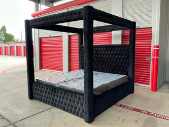 King Bed Frame with box springs